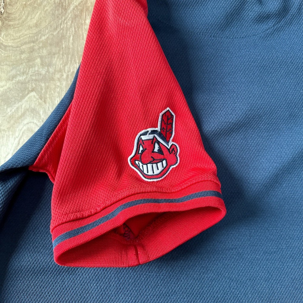 Cleveland Indians Youth Medium Jersey MLB Stitches Genuine Chief Wahoo Baseball - Picture 11 of 11